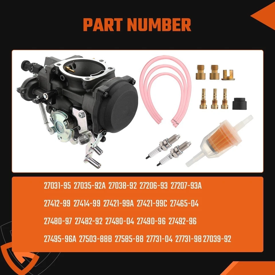 27490-96 For Harley-Davidson Sportster 883 XL883 CV40 NEW Carburetor Carb Set Foto 2 de 4