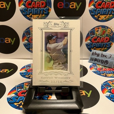 2007 Topps Sterling David Wright 33/50 New York Mets White Suede Parallel Card