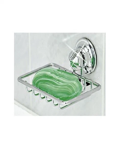 Portasapone - Portaspugna a Ventosa Inox Cromato Everloc EL10200 senza fori - Immagine 2 di 3