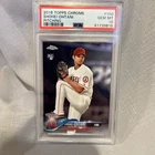 Topps 2018 Chrome Shohei Ohtani #150 White Jersey Rookie PSA 10 Angels