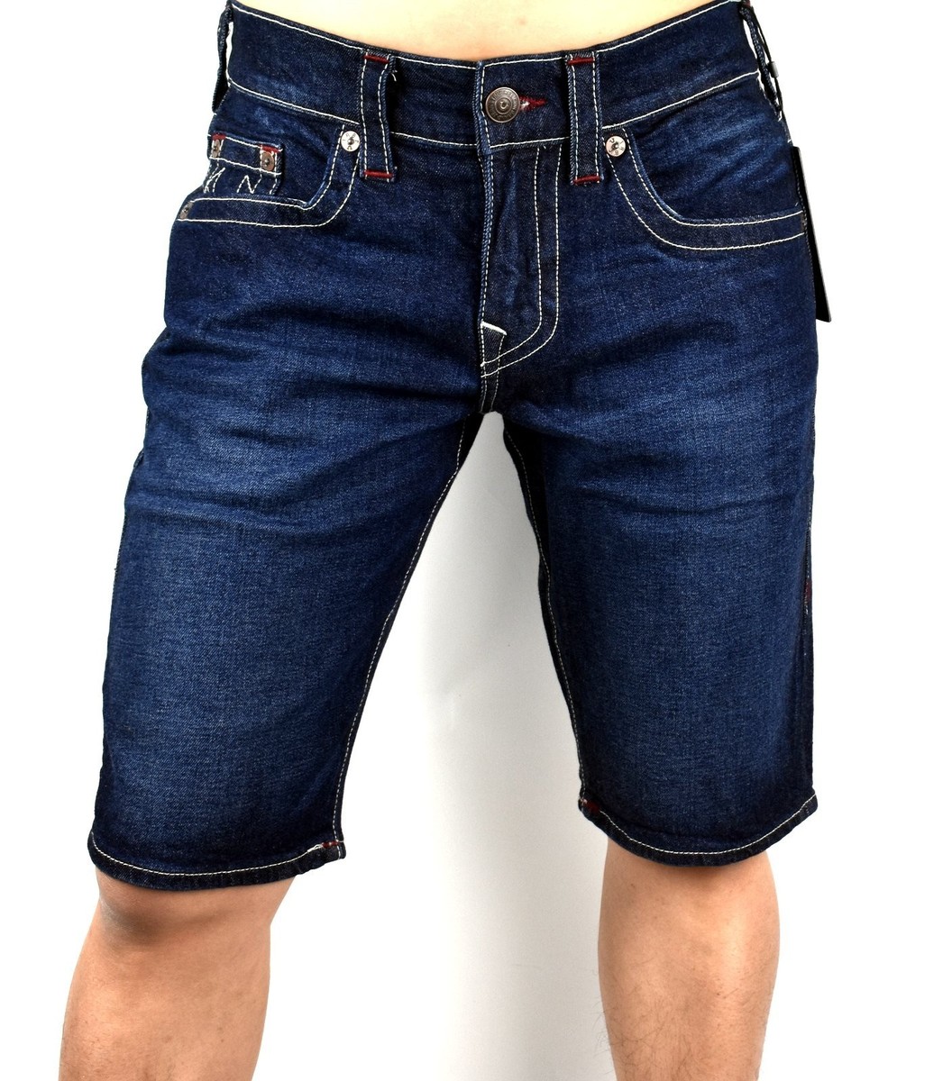 True Religion Ricky Relaxed Straight Denim Shorts - 107114 Size 28