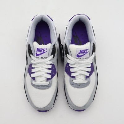 DH8010-110 Nike Air Max 90 White Black Wolf Grey Iron Grey