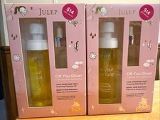 Julep OFF YOU GLOW! set Cleansing Oil & Rosehip Seed Facial Oil  BRAND New LOT 2