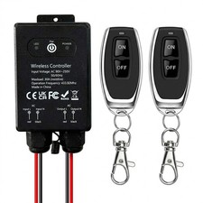 IP65 Waterproof Wireless Remote Control Switch 433MHz 30A High Power Relay UK