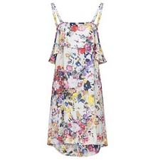 Ottod’ame womens midi dress Boho Size 8 Asymmetrical Hem Viscose NWT