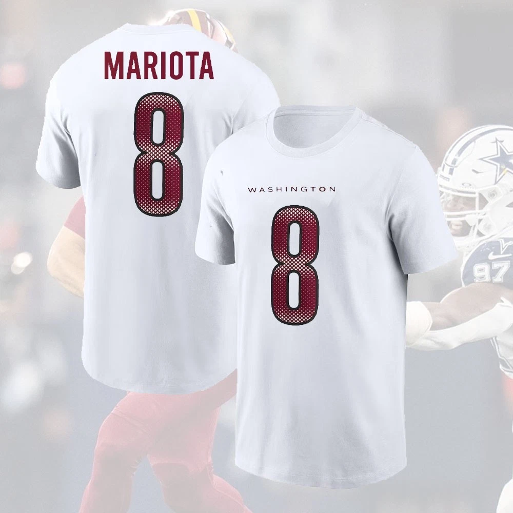 Marcus Mariota #8 Washington Commanders Name & Number Gift For Fan
