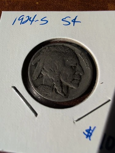1924-S 5C Buffalo Nickel Circulated