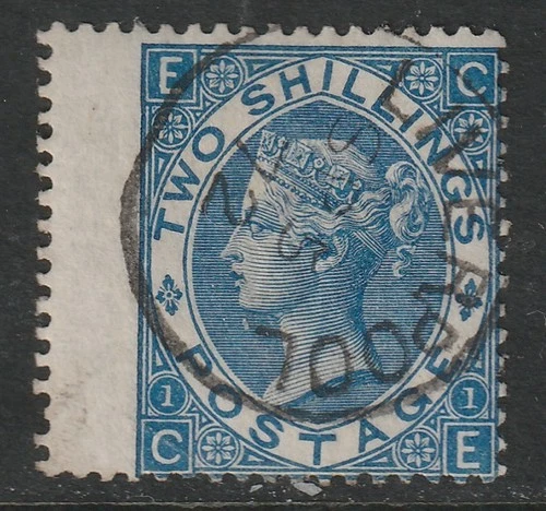 SG 119 2/- deep blue superb used  Liverpool cds cat £420 with premium