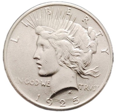 USA 1 Dollar 1925 Silber Peace Dollar Top Silver Coin  Ag 900 Art. 001 - 071