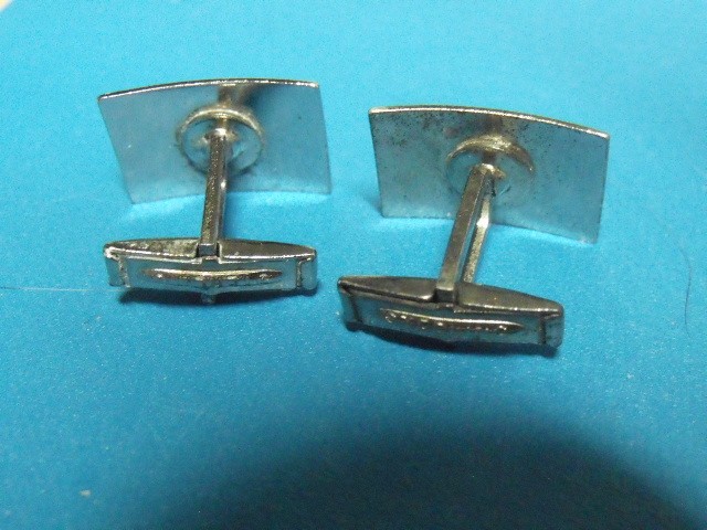 ANTIQUE RECTANGULAR ART DECO STERLING SILVER CUFF… - image 2