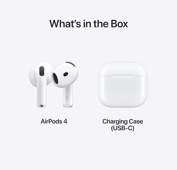 Opened New Apple AirPods 4th Gen Active Noise Cancellation 2024 MXP93ZM/A