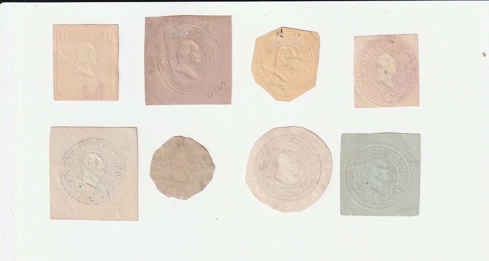 UNITED STATES LOT OF 8 ASSORTED CUT SQUARES - Image 2 of 2