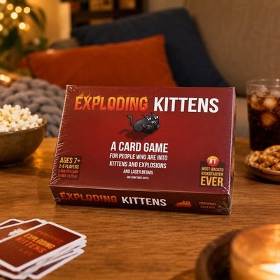 Exploding Kittens Original Edition Card Game New Sealed 2-5 Players Family Fun