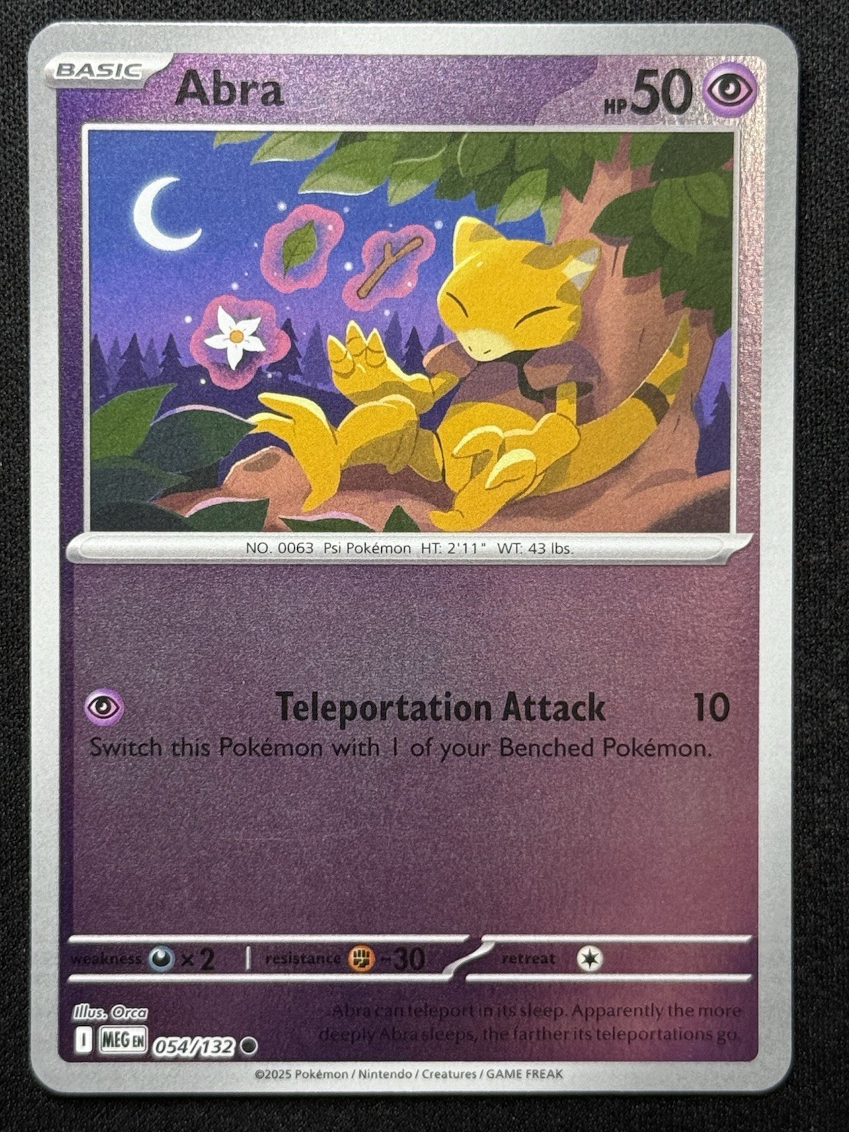 Abra 054/132 Me01: Mega Evolution Reverse Holo NM