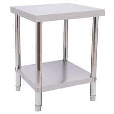 Commercial Stainless Steel Kitchen Food Prep Work Table - 24 x 18 Inches