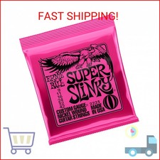 Ernie Ball Super Slinky Nickel Wound Electric Guitar Strings, 9-42 Gauge P02223