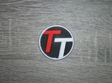 Pro Golf Black/Red/Gray Embroidered Iron On Patch 2.5" x 2.5"