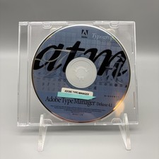 Vintage 1999 Adobe Type Manager Deluxe 4.1 Windows CD-ROM Font Software ATM