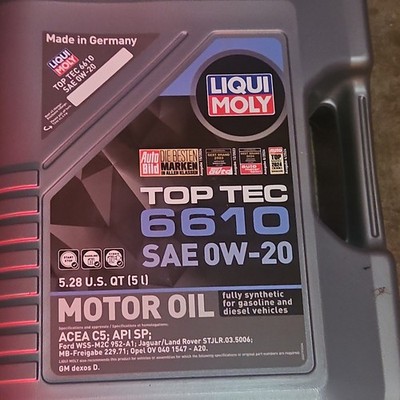 LIQUI MOLY 22190 Top Tec 6610 SAE 0W-20 - Engine Oil