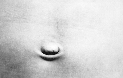 Body Center Outie Belly Button Wooster Enterprises NY 1970s Fluxus Art Postcard