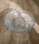 Anchor Hocking Sapphire Blue Bubble Depression Glass 8 1/4" Serving Bowl