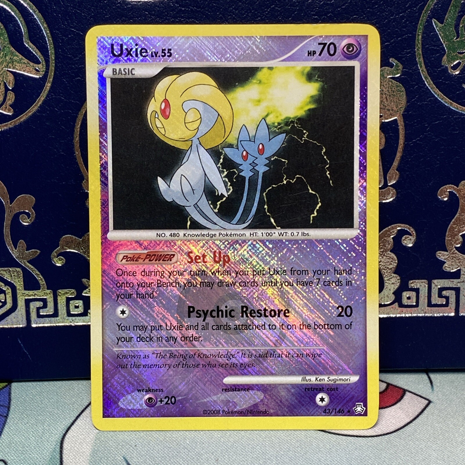 Uxie - 43/146 - Pokemon Legends Awakened League Promo Holo Rare NM