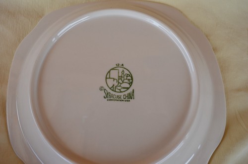 Syracuse China Dessert Lunch Plate Speckled Blue Old Sailing Ship Nautical #12-A - Picture 7 of 9