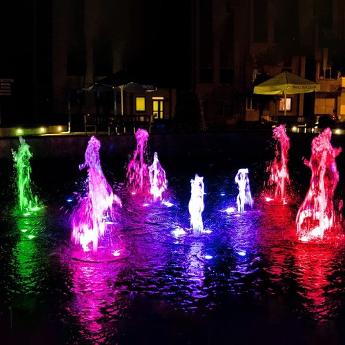 3/5 IN 1 Solar LED Pond Light RGB Spotlight Garden Outdoor Pool Submersible IP68 - Picture 2 of 53