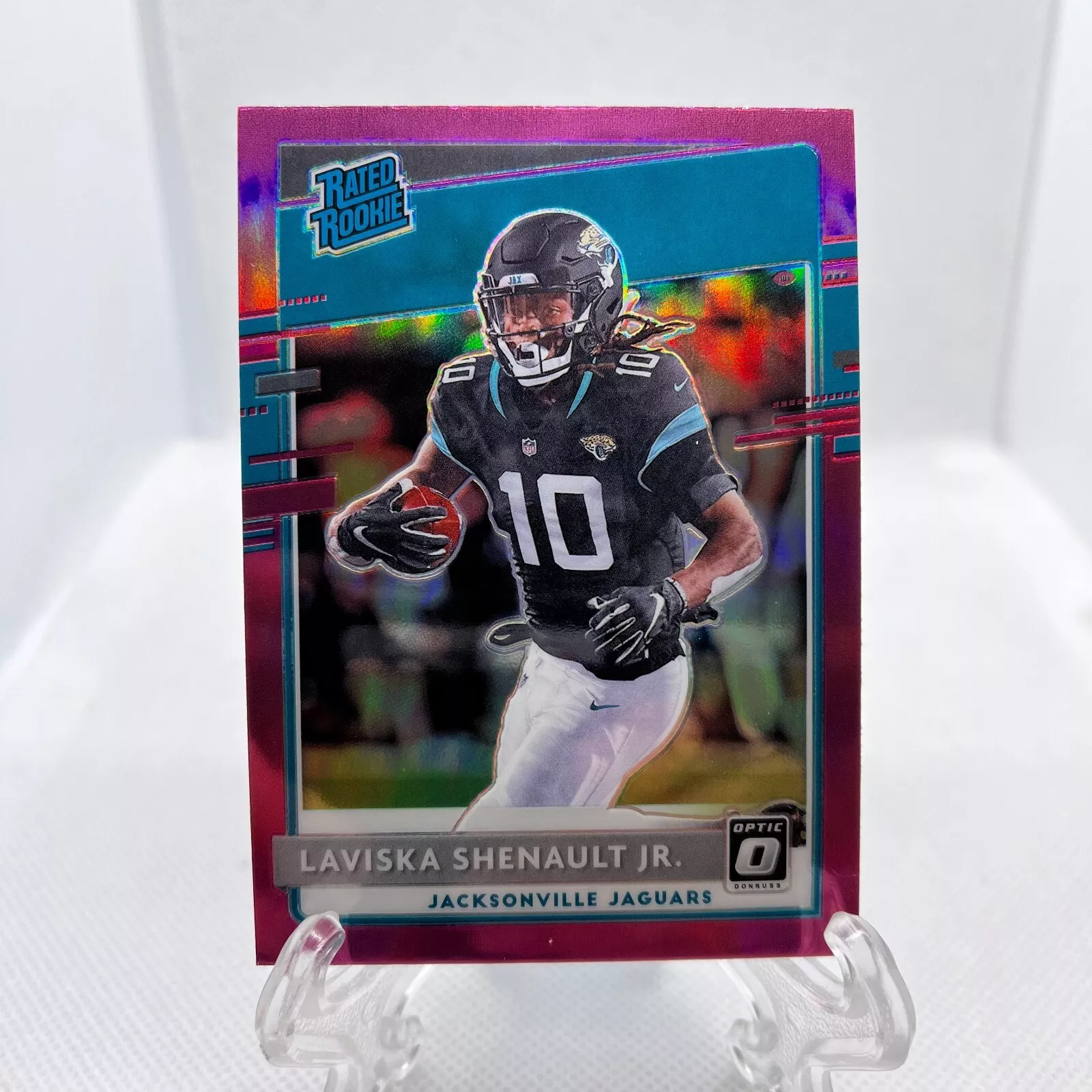 Laviska Shenault Jr. 2020 Panini Donruss Optic #168  Rated Rookie Pink Prizm RC