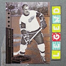 GORDIE HOWIE  2010-11  Black Diamond  QUAD  #201  Red Wings  Mr. Hockey