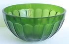 Vintage Green Glass Bowl Green Mixing Bowl THT 2004 4.5" × 8.5"