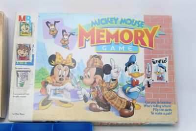 Vintage 1990 Disney Mickey Mouse Memory Game Your 1st Memory