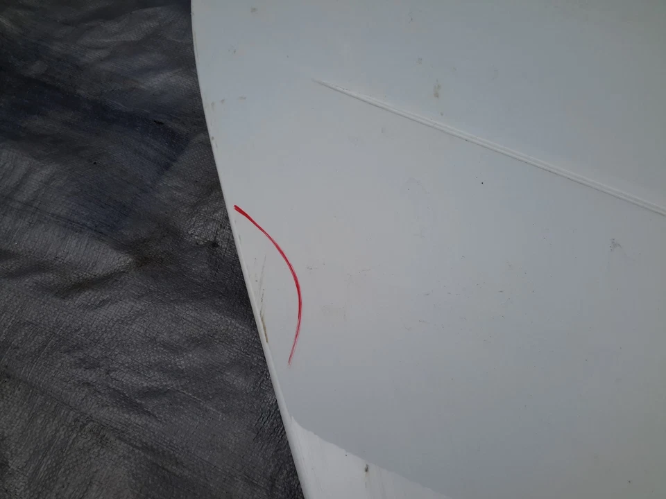 2008-2014 Smart Fortwo Door Panel Exterior Skin White Front Right Passenger Foto 4 de 4