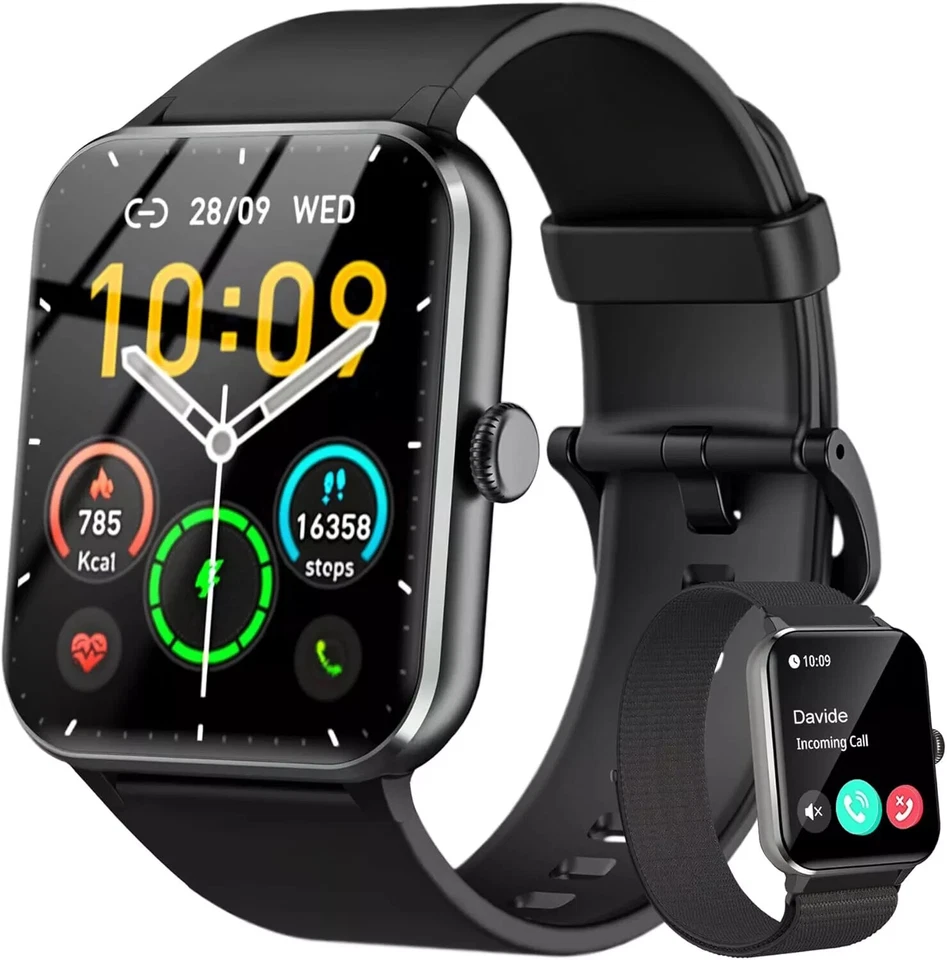 Smart Watch Bluetooth call Fitness Tracker Heart Rate Blood Pressure Sport Watch - Image 3 of 3