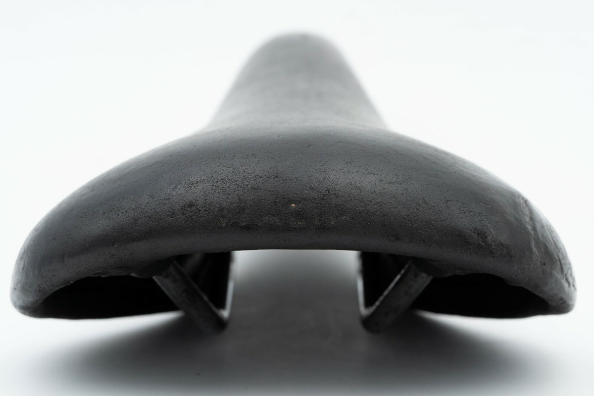 Selle Course En Plastique/Cuir 1980S Italy Vélo Vintage Sadd