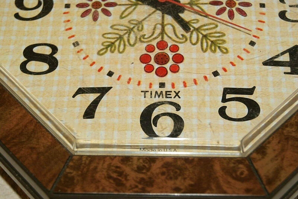 Pretty Vintage '70's Timex Electric Wall Clock | eBay