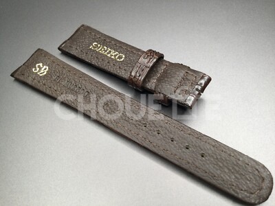 Genuine Grand Seiko SBGX009 / 9F61-0A10 18mm Brown Crocodile Genuine Grand Seiko SBGX009 / 9F61-0A10 18mm Brown Crocodile