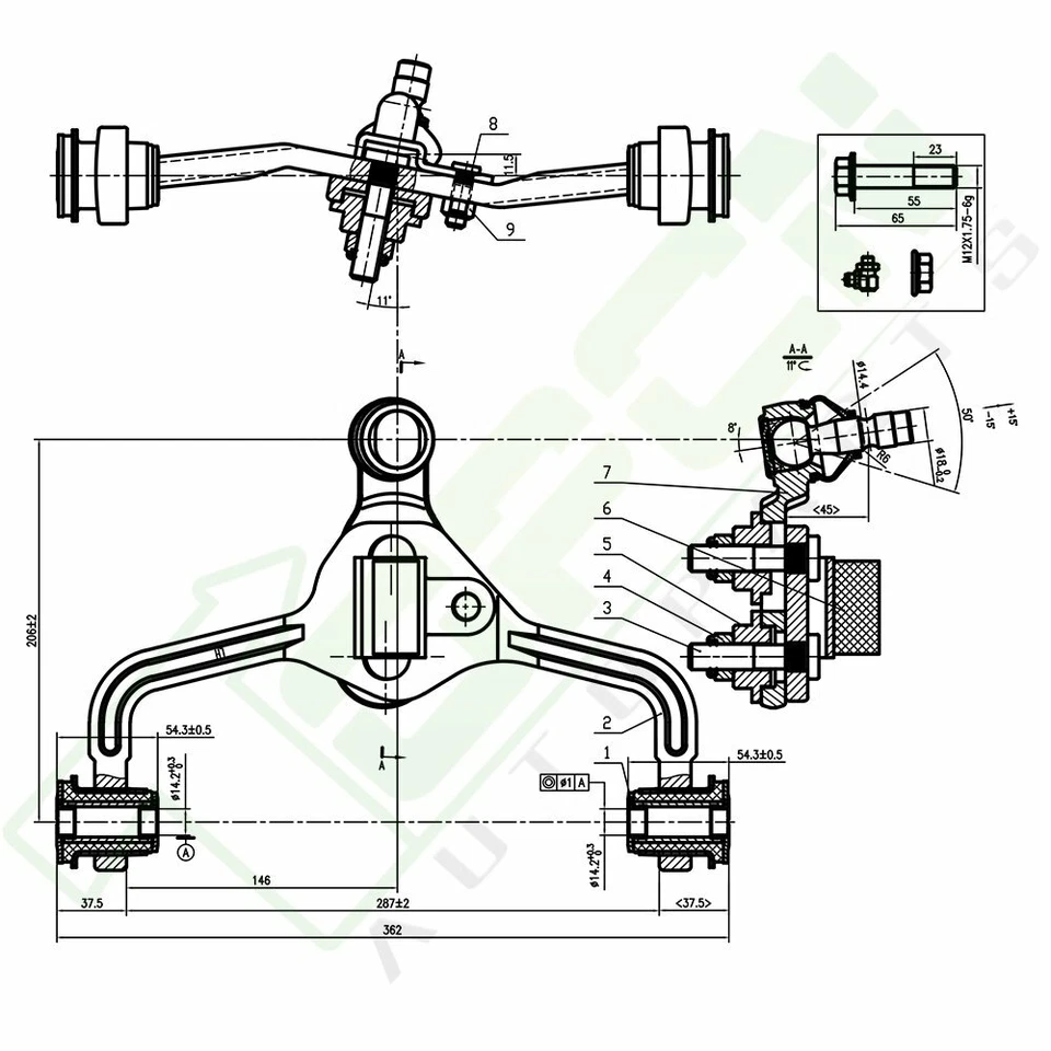 1PC For 1995 - 2000 2001 2002 Ford Crown Victoria New Left Upper Control Arm Foto 2 de 4