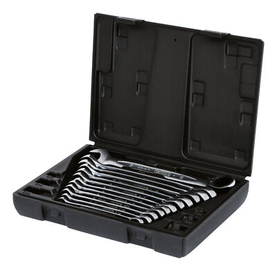 KS Tools GEARplus Ratschenringmaulschlüssel-Satz, umschaltbar, 12... 503.4665