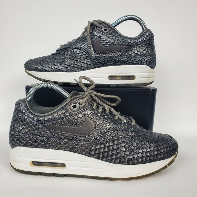 Size 7 - Nike Air Max 1 Premium Reptile Metallic Pewter 2017 for sale  online | eBay