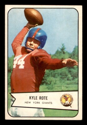 1954 Bowman Football #7 Kyle Rote EX *f2 | eBay