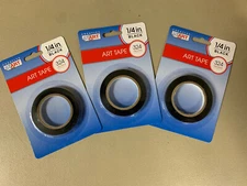 Cosco Art Tape, 0.25" X 324” Long Black, 3 Pack 098075