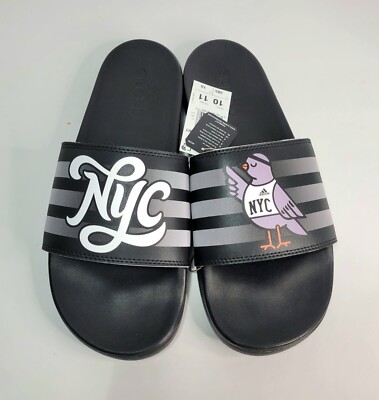 Adidas NYC Adilette Comfort Slides New York City Black adidas Adilette Comfort Slides - Black | Free Shipping with  main image 3
