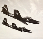 Vintage Bookplate Art Print Mcdonnell Fh-1 Phantom Aircraft Inflight
