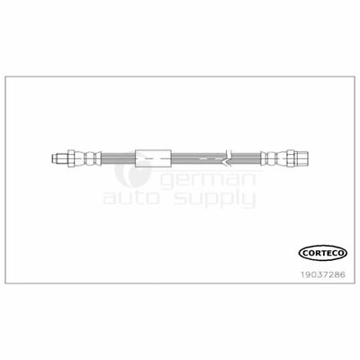 Corteco Brake Hydraulic Hose Rear 19037286 for BMW