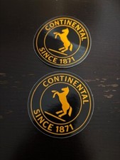 Continental Tires 2pc 2.25 Sticker Decal Set
