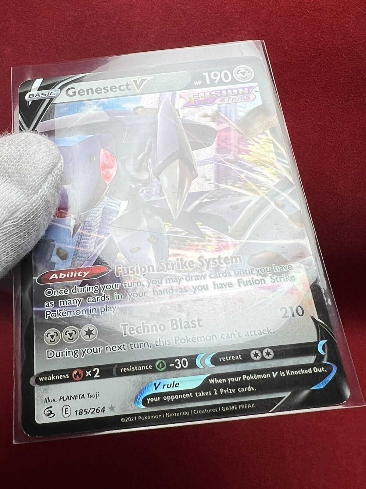 Auction Prices Realized Tcg Cards 2021 Pokemon Sword & Shield Fusion Strike Genesect  V