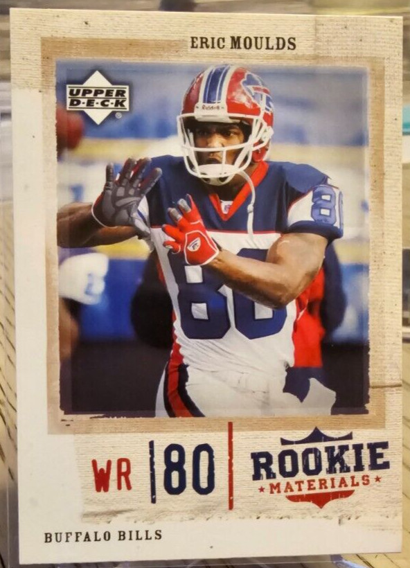 2005 Upper Deck Rookie Materials Eric Moulds #11 Buffalo Bills