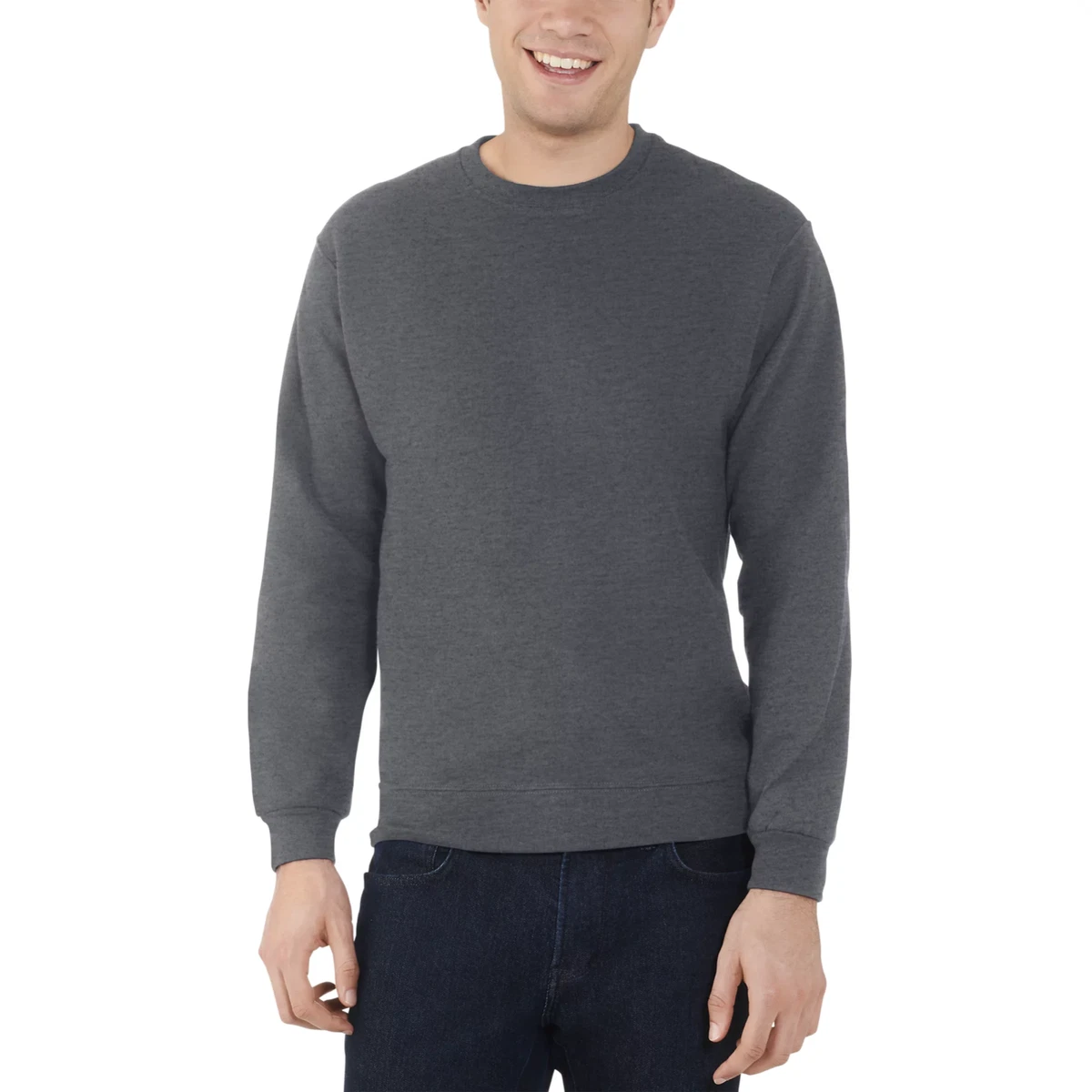 Fruit of the Loom Men s EverSoft Fleece Crew Sweatshirt 2pk
