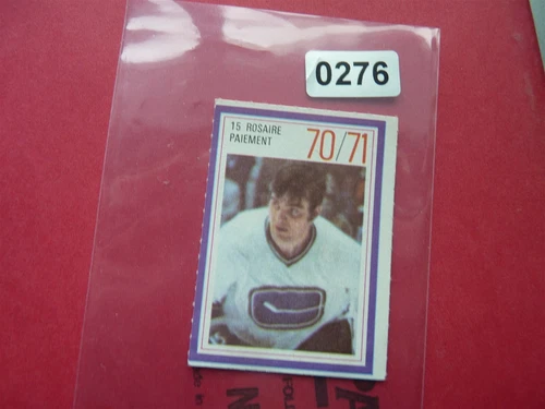 V1970/71 Esso Power Players NHL Hockey Stamp ROSAIRE PAIEMENT VANCOUVER  NO276